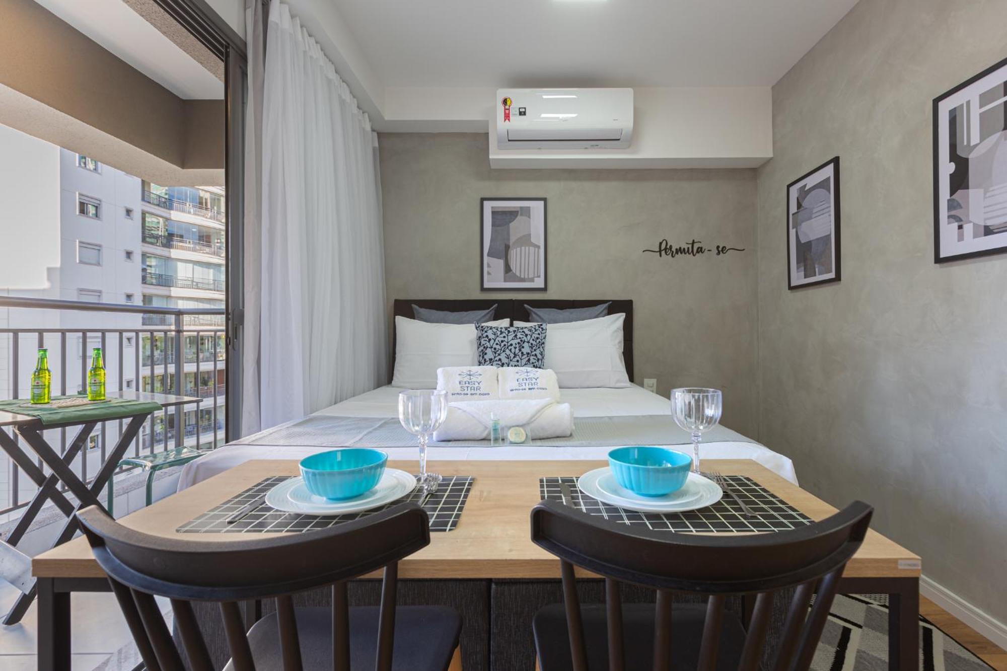 Apartamento Easy Star - Lindo No Coracao De Moema - Gl01h