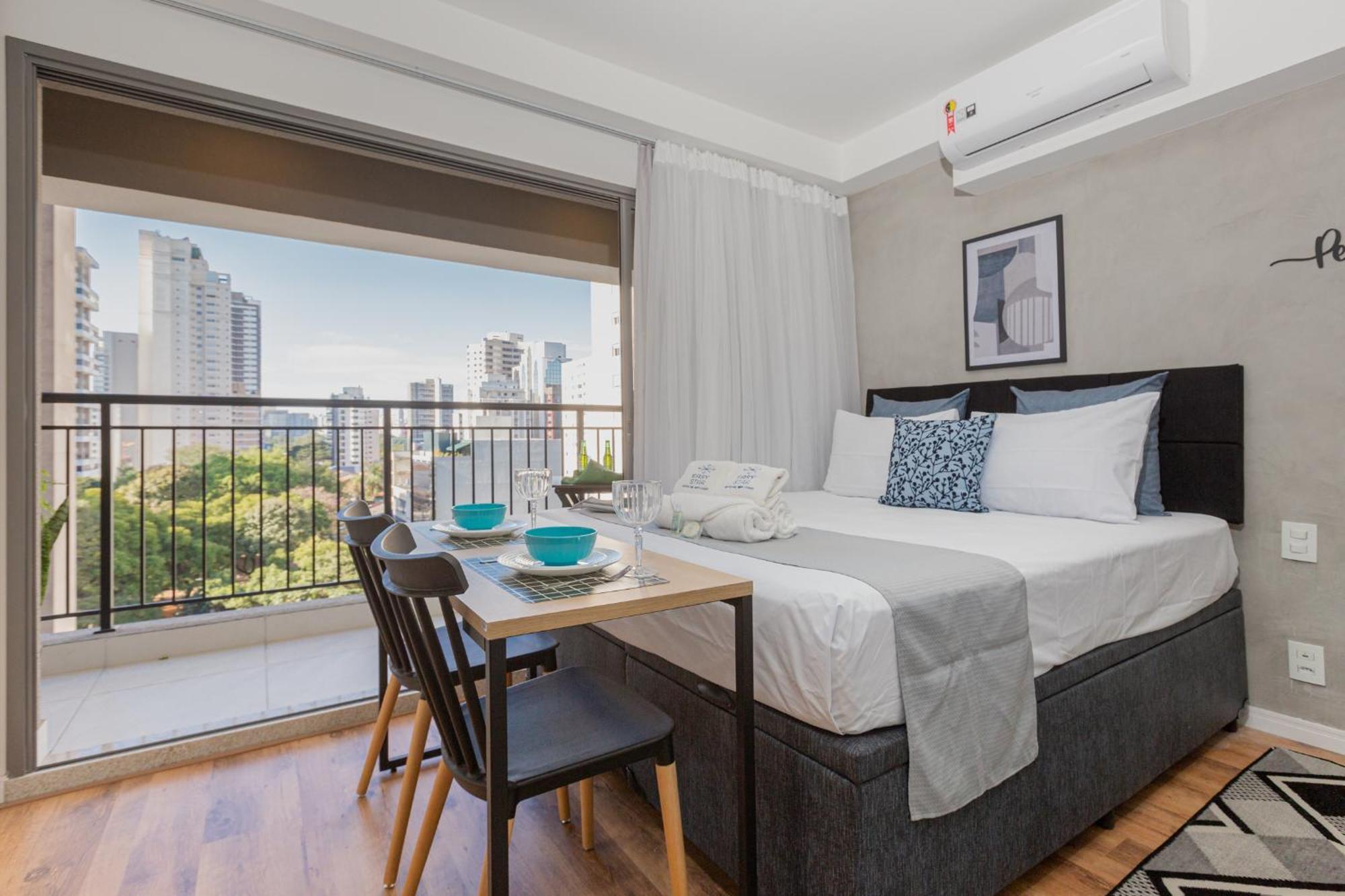 Apartamento Easy Star - Lindo No Coracao De Moema - Gl01h *
